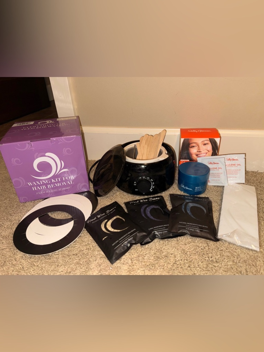 Waxing Kit Bundle Hair Removal + Sally Hansen – Great Condition